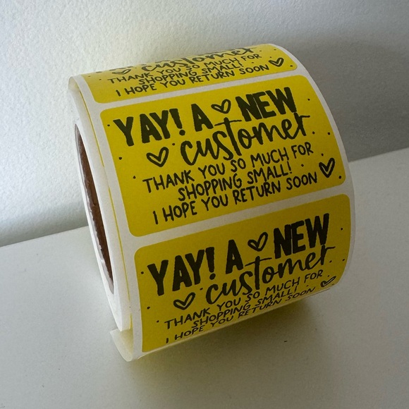 NEW customer sticker label | thank you sticker for small business - Picture 10 of 12